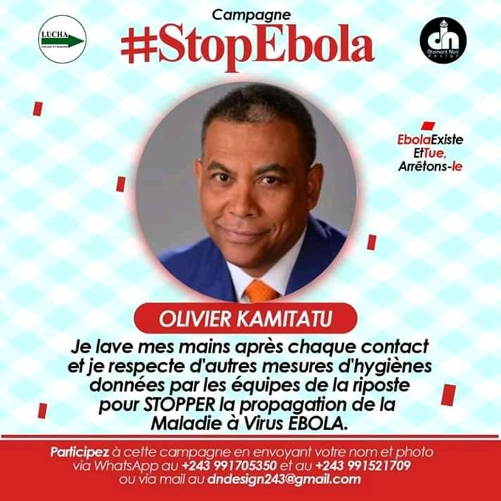 #StopEbola : cette campagne de la Lucha qui unit des politiques congolais autour d’une lutte noble