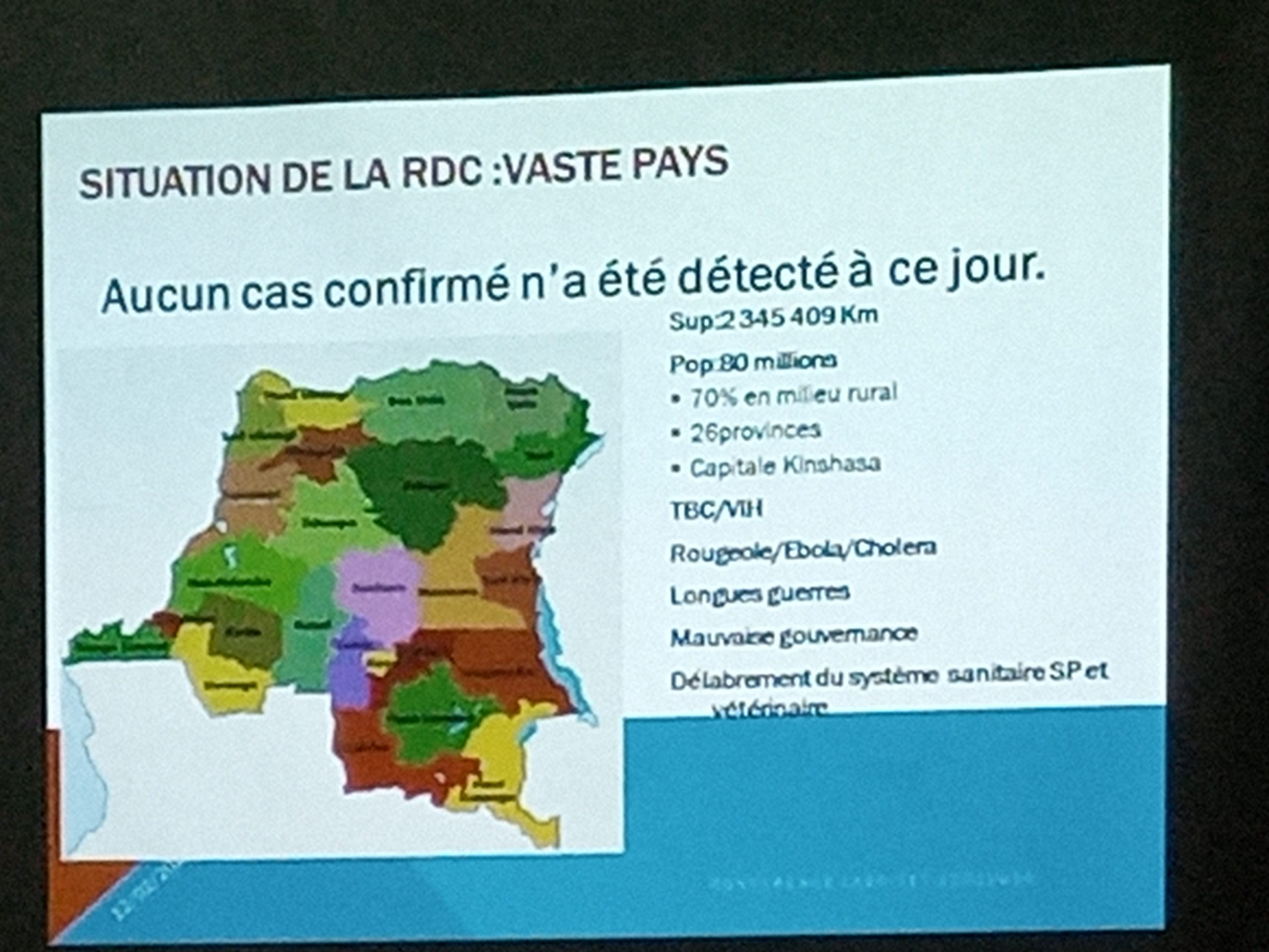 Coronavirus : Aucun cas confirmé n’a été détecté à ce jour en RDC